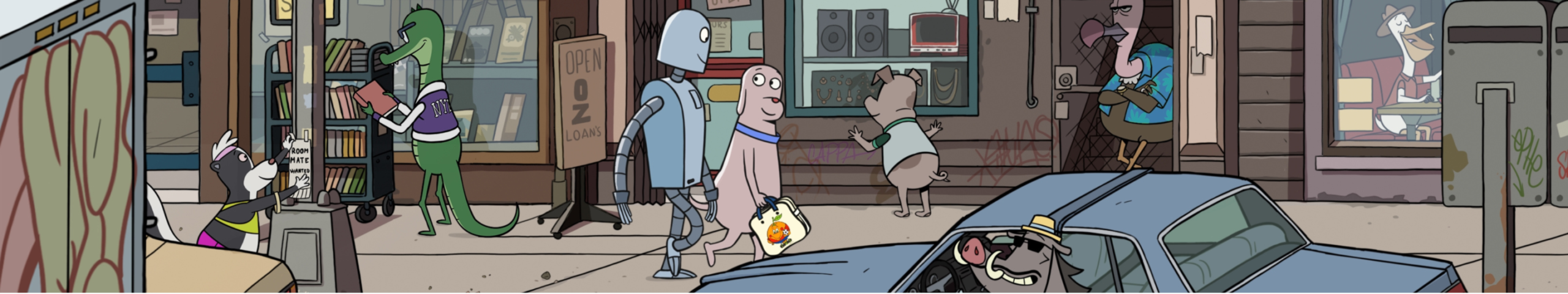 extrait du film d'animation Mon ami robot